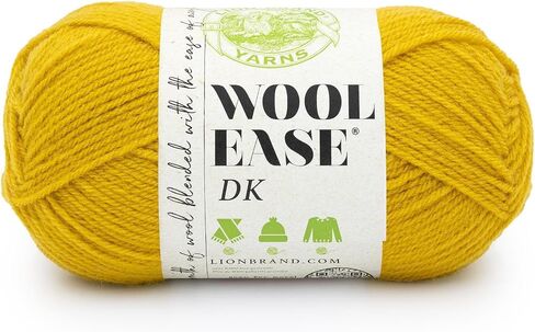 Lion Brand Wool-Ease DK Yarn, Yarn for Knitting, Crocheting, and Crafts, Forest Green, 1 Pack in Kuwait