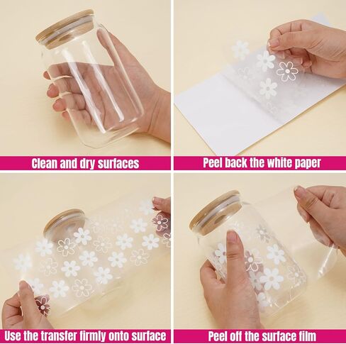 Whaline 8Pcs Western Cowgirl Cup Wrap Transfer Stickers Pink Boots Hats Waterproof Transfer Cup Stickers Decals for Glass Cup DIY Crafts in Saudi Arabia