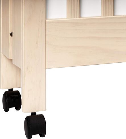 Babyletto Maki Full-Size 2-in-1 Portable Folding Crib with Toddler Bed Conversion Kit in Light Sage, Greenguard Gold Certified in Kuwait