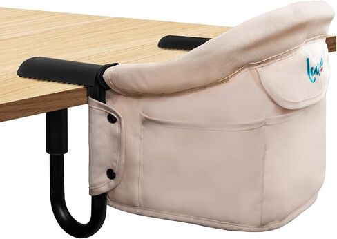 Hook on High Chair,Portable Foldable High Chair for Babies 6-36 Months, Includes Storage Bag (Black) in Saudi Arabia