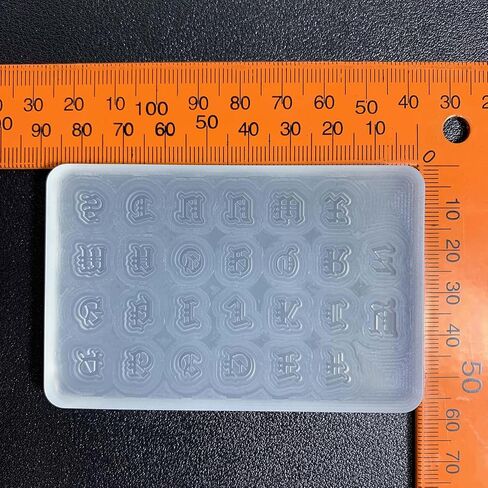 Gothic Resin Silicone Mold English Letter Pendant Resin Mold Goth Jewelry Making Letter Keychain Epoxy Craft in Saudi Arabia