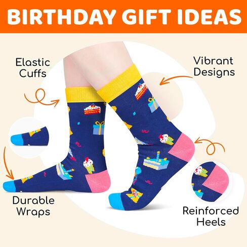 HAPPYPOP 14th Birthday Gifts Ideas - Socks for 14 Year Old Teenage Girls Boys, 14th Birthday Gifts Presents for Teens Age 14 in Saudi Arabia