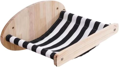 Cat Scratching Staircase, Wooden Climbing Platform for Cats, Stairway Design Climbing Shelf Wall Mounted, Four Step Kitty Stairway with Jute Sisial Cats Jumping Platform (Flat-Ladder) in Kuwait