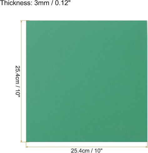 Rebower 4Pcs Foam Sheets Crafts Foam Arts Paper 10 x 10 x 3/8 Inch [for Crafts Project, Scrapbooking, DIY, Party Handicraft, Costumes]-25.4cm x 25.4cm x 10mm / Black in Saudi Arabia