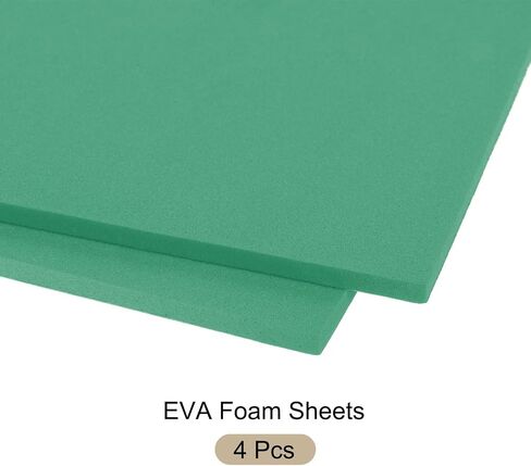 Rebower 4Pcs Foam Sheets Crafts Foam Arts Paper 10 x 10 x 3/8 Inch [for Crafts Project, Scrapbooking, DIY, Party Handicraft, Costumes]-25.4cm x 25.4cm x 10mm / Black in Saudi Arabia