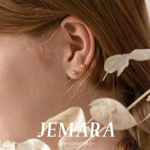 Pearl Stud Earrings for Women Dainty Pearl Earrings Sterling Silver Pearl Stud Earrings Hypoallergenic Pearl Earrings Set (6 Pairs) in Kuwait