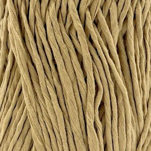 Sensy Softee Raffia Twisted Tape Yarn, Soft Craft Yarn, 3.5 oz, 109 Yards, 100% Polyester, Gauge 4 Medium (Latte) in Kuwait