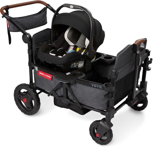 Radio Flyer Voya Stroller Wagon Accessory, Car Seat Adapter (Nuna, Cybex, Britax), Stroller Wagon Car Seat Adapter (Nuna, Cybex, Britax) for 2 Seater Low Sides Stroller Wagon in Kuwait