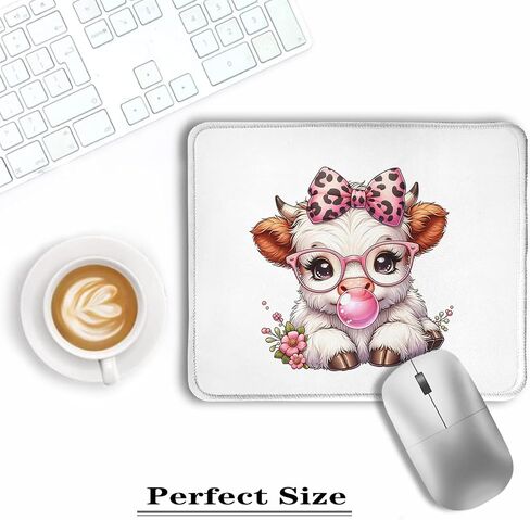 Dachshund Dog Mouse Pad, Pink Bubble Gum Weiner Dog Mouse Pads for Wireless Mouse Computers Laptop Desk Accessories, Dachshund Weiner Dog Gifts for Women, Dog Office Supplies, 9.5x7.9 Inch in Kuwait