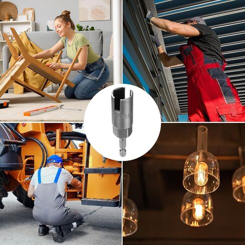 HARFINGTON 3pcs Hex Nut Driver Drill Bit Set 10mm 12mm 15mm 6-Points Socket 1/4" Hex Shank Nut Setter CR-V Steel Quick-Change Nut for Power Drills Impact Drivers in Kuwait