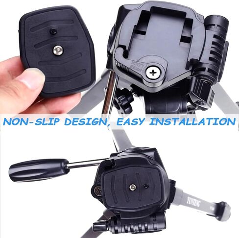 2 Pcs 42mm Tripod Quick Release Plate Camera Mounting Adapter Parts Replacement, QR Plate Replacement for Ambico V-0554 Promaster 6100 6160 Vivitar V3000 Hakuba S-4500 Velbon Sherpa Tripod Mount 1 5/8 in Saudi Arabia