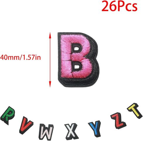 20 Pcs Heart Iron On Patches, Colorful Iron on Hearts Patches, Cute Embroidered Sew on Love Applique Patches，for Clothes Dress Jeans DIY Craft in Saudi Arabia