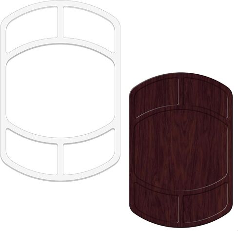 3 Pocket Tray Router Templates, Acrylic Router Tray Templates for Woodworking, DIY Router Inlay Template for Painting Supplies and Craft Projects Tracing Guide Tools in Kuwait