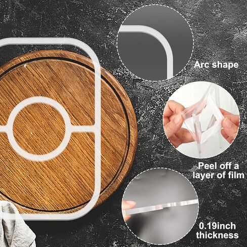 3 Pocket Tray Router Templates, Acrylic Router Tray Templates for Woodworking, DIY Router Inlay Template for Painting Supplies and Craft Projects Tracing Guide Tools in Kuwait