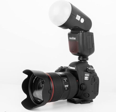 Godox S-R1 Flash Head Adapter with AK-R11 Dome Diffuser for Godox V860/V860II/V860III/V850/V850II/TT685 and TT600 Series Square Flashes in Saudi Arabia
