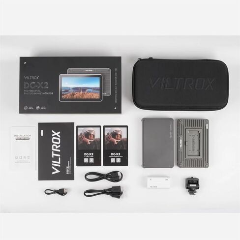 Viltrox DC-X3 6 Inch HDMI & SDI FHD Camera Field Monitor, 2000nit Touch Screen, Sunshade Hood, 3D LUT, Waveform, Vector Scope, 4K30 Video in/Output External Monitor, DC/USB-C/NP-F Battery Power Suppl in Saudi Arabia