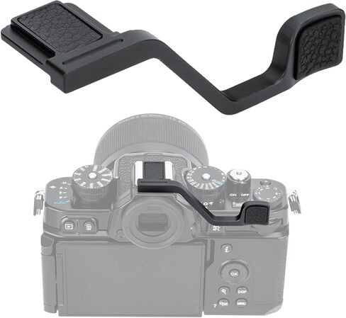 JJC Metal Thumb Grip & Soft Shutter Button for Fuji Fujifilm X-T30 III X-T30 II XT30 III XT30 X-T20 X-T10 Mirrorless Cameras, Hot Shoe Cover Protector Thumb Rest for Stable Safe Hand Hold, Black Color in Kuwait