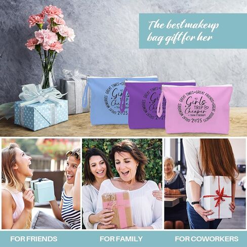 Fokongna 3pcs Girls Trip Gifts Bag Bag Wet Dry Bag Bag Bag Bag Favors for Swimsuit Bag Bag Bag Bag Bag Essentials للنساء ، و Gy Gym Gym Bag Bet Dry For Swimsuit Dirty Diaper Gipts in Kuwait