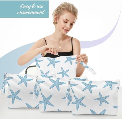 Fokongna 3PCS Girls Trip Gifts Wet Bag Wet Dry Bag Beach Bag Favors for Swimsuit Toiletry Bag Travel Essentials For Women, Beach Travel Gym Wet Dry Bag for Swimsuit Dirty Diaper Bag Gifts in Kuwait