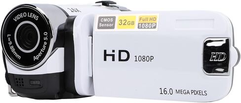 yunir video camera camera camera digital recorder 1080 p مع شاشة ملونة 2.4 بوصة ، 16 ميجابكسل 16x Zoom Anti Camcorder مدمجة في البطارية (أحمر) in Kuwait