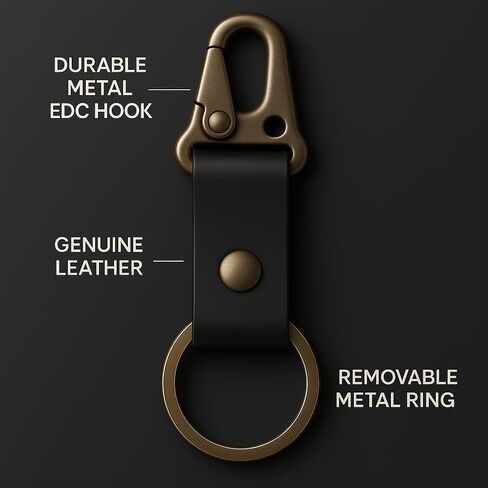 سلسلة مفاتيح جلدية Valet Keychain سلسلة مفاتيح جلدية مع حلقة حزام، سلسلة مفاتيح جلدية تكتيكية HK EDC بمشبك Fob، سلسلة مفاتيح جلدية، حامل مفاتيح جلدي، حافظة مفاتيح للرجال والنساء in Saudi Arabia