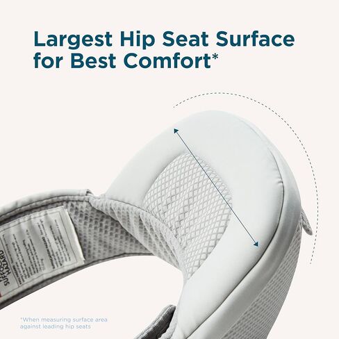 Ergobaby Alta Hip Seat All-Position Breathable Mesh Hip Seat & Carrier, Onyx Black in Saudi Arabia