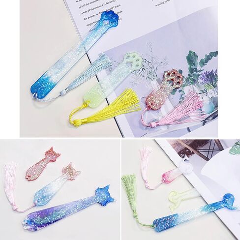 Handmade Crafts,Rectangle Cat Claw Dolphin Silicone Mold Bookmark Resin Mold Jewelry Pendant Mold for Crafts Bookmark Making in Saudi Arabia