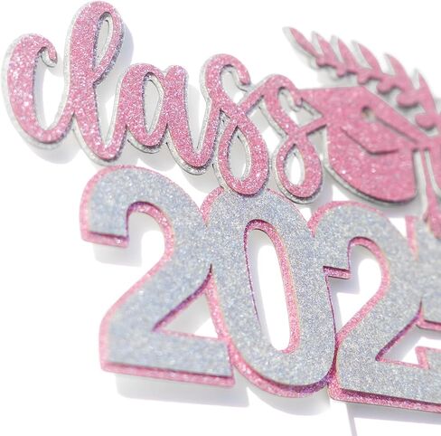 فئة 2025 كعكة توبر ، تهانينا خريج/فخور جدًا بك/أتقنها ، زخارف حفل التخرج الجامعية للفتيات اللوندي والفضي اللامع in Kuwait