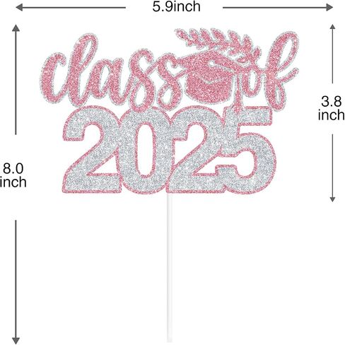 فئة 2025 كعكة توبر ، تهانينا خريج/فخور جدًا بك/أتقنها ، زخارف حفل التخرج الجامعية للفتيات اللوندي والفضي اللامع in Kuwait
