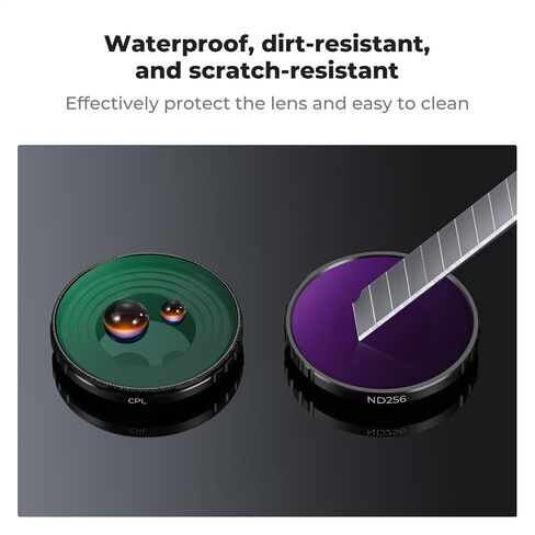 K&F Concept Black Diffusion 1/4 Filter for DJI Osmo Action 5 Pro/Osmo Action 4, Creative Mist Cinematic Effect Filters, Multi-Coated/Optical Glass/Aluminum Alloy Frame in Saudi Arabia