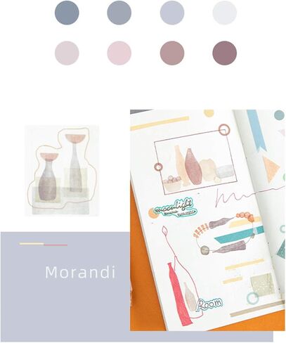 9 Colors Journal Planner Pens, Ball Point Pen, 0.5mm Gel Pen, No Bleed, for Drawing and Writing-Morandi Retro Style in Saudi Arabia