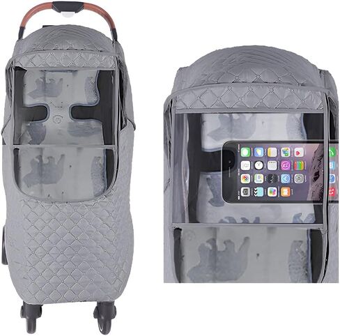 Winter Stroller Rain Cover Warm Windproof Stroller Weather Shield Universal Stroller Accessory,Protect from Rain Snow Wind Dust Sun in Saudi Arabia