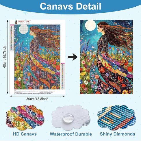 AIRDEA Diamond Art Paintings Kits for Adults,Scenery Diamond Art Kits for Adults,12x16 Inch DIY Diamond Art Paintings Kits Seaside,Diamond Art Painting Set Complete for Beginner in Saudi Arabia