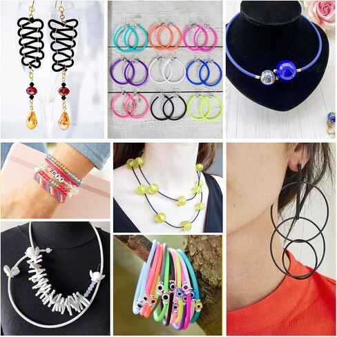 Pandahall 43.8 Yards Hollow Pipe Rubber Cords 4mm Candy Colors Knitting Barber Cords Stitch Savers Knitting Cords Hollow Rubber Tubing Silicone Pipes for Knitting Craft in Saudi Arabia