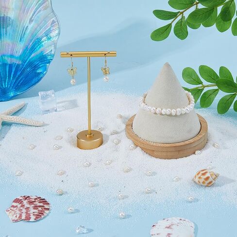 168pcs طبيعية مثقف للمياه العذبة لؤلؤة بيج بيضاوي الخرز لؤلؤة صغيرة ثقب لؤلؤة حبات لؤلؤة لؤلؤة للأقراط أساور صنع المجوهرات in Kuwait