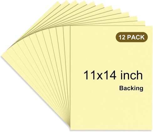 12 Pack Self Stick Mounting Board 11 X 14 inch for Cross Stitch, Photo Frame Backing and Crafts in Saudi Arabia
