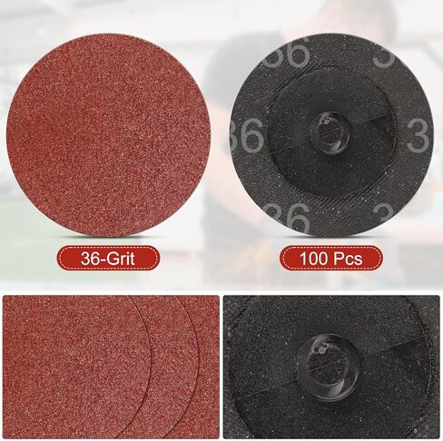 2 Inch Sanding Discs, 150 Pcs 80 Grit Quick Change Disc, Die Grinder Danding Disc for Surface Prep Strip Grind Finish Burr Rust Paint Removal in Saudi Arabia