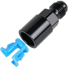 AN6 AN8 3/8-5/16 Sea Quick-Disconnect أنثى الضغط على EFI وقود السكك الحديدية المناسب الألومنيوم (أسود، AN8 3/8)