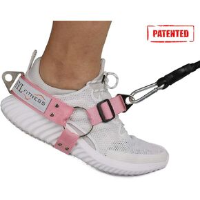 SYL Fitness Glute Workout Kickback Strap – Booty Building and Workout Trainer – Home and Gym Leg Resistance Booty Bands for Cable Machines (Black, Single Pack) in Kuwait