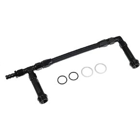 X AUTOHAUX 1 Set 6AN Dual Feed Fuel Line AN6 Braided Nylon Fuel Line Hose for Holley 4150 Based Carb