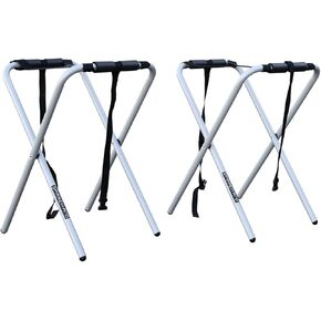 Universal IXPress Portable Rack Stands for Kayaks and SUP, 1 Pair, Peddle Silver (CX-26)