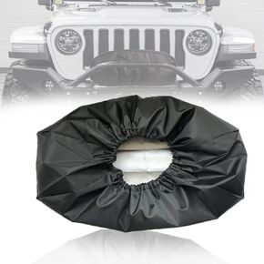 Waterproof Winch Cover - 210D Heavy Duty Electric Capstan Protector, Truck & SUV Offroad Accessories for 8500-17500 lbs