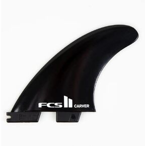 FCS II Performer Glass Flex Thruster Tri Fin Set - Medium - Black