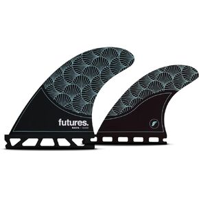 Futures Fins Rasta Honeycomb Quad Fin Black-Teal