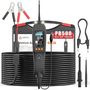 ANCEL PB500 [ترقية PB100] مجموعة اختبار مسبار دائرة الطاقة - أدوات كهربائية للسيارات لاستكشاف أخطاء التيار المتردد/تيار مستمر وإصلاحها بشكل أسرع، والمقاومة، والصمام الثنائي، وتردد الإشارة، ودورة العمل، وحقن الوقود in Kuwait