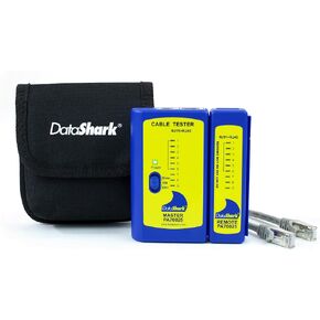 DataShark PA70025 Network Cable Tester | Cable Mapper, Check Continuity | LAN (RJ45) & Telephone (RJ11 RJ12 RJ14) | Test Patch Cords or Installed Cable Runs
