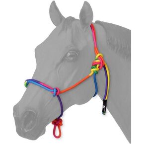 Tough 1 Multi-Colored Miniature Rope Halter