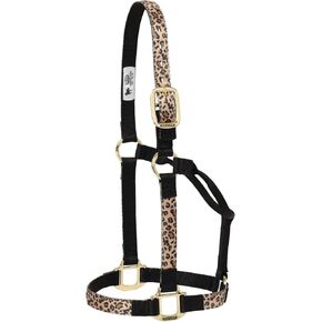 Weaver Leather Non-Adjustable Patterned Nylon Horse Halter, Leopard