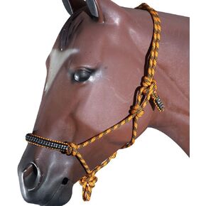 HILASON Western Horse Braided Poly Rope Crystal Accents Tack Halter