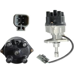 New Distributor Assembly Compatible With Nissan 240SX D21 Pickup 2.4L 2.4 4-cyl 89 90 91 92 93 94 95 96 1989-1996 KA24E 22100-40F00, 2210040F00, D4P8703, 31-1024, 84-1024